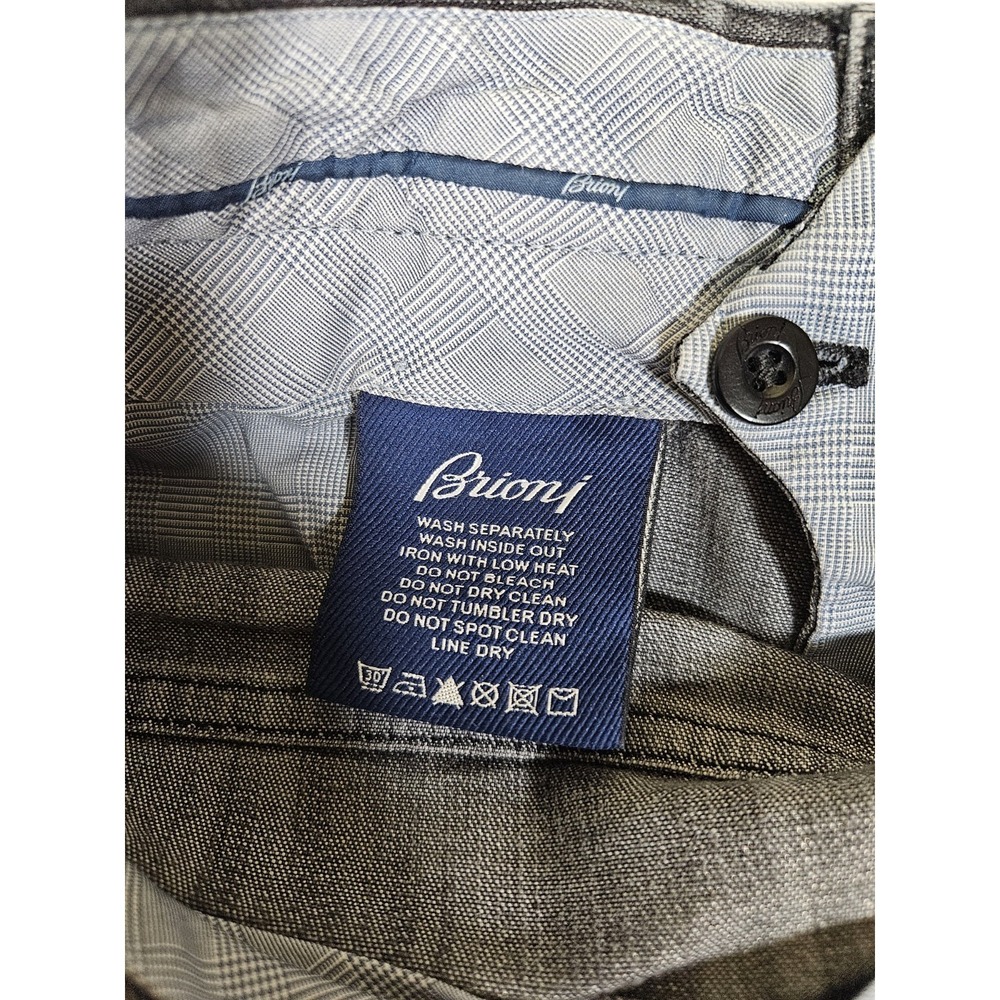 Brioni Jeans Men 33x28* Black Marmolada Straight Leg Pants Italy Designer Luxury - Picture 9 of 12